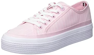 Sneakersy damskie - Tommy Hilfiger Damskie sneakersy Essential Stripe, różowy pastelowy, 39 eu - grafika 1