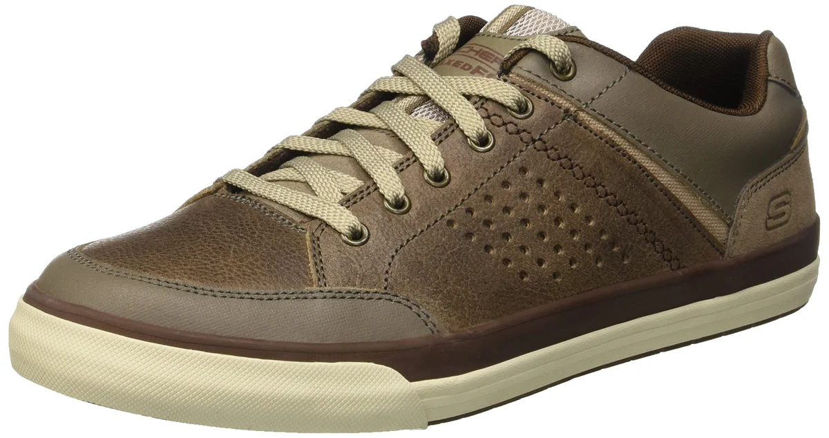 Skechers Diamondback-rendol, niskie trampki męskie, Beżowy Tpe, 39 EU