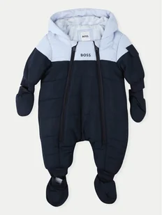Boss Kombinezon zimowy J51048 Granatowy Regular Fit - Kombinezony dla dzieci - miniaturka - grafika 1