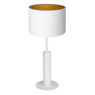 Luminex Table lamps 3676 Lampa stołowa lampka 1x60W E27 biały/złoty - Lampy stojące - miniaturka - grafika 1