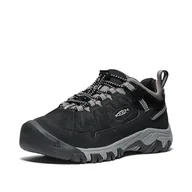 Buty dla chłopców - KEEN Targhee 4 Low Waterproof, męskie buty trekkingowe-dzieci i chłopców, Czarny Stal Szary, 36 EU - miniaturka - grafika 1