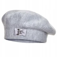Czapki damskie - Beret damski TESSA Jasny szary - miniaturka - grafika 1