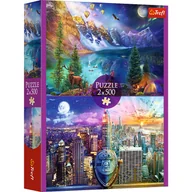 Puzzle - Trefl, puzzle, wycieczka po Ameryce, 2x500 elementów - miniaturka - grafika 1