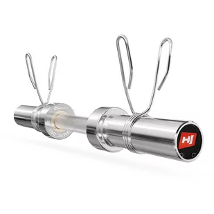 Gryf Olimpijski prosty Hop-Sport 50 cm (50 mm) z tuleją obrotową - Hantle i ciężarki - miniaturka - grafika 1