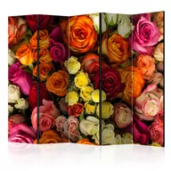 Parawany - Parawan 5-częściowy - Bukiet róż II [Room Dividers] (rozmiar 225x172) - miniaturka - grafika 1