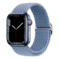 Akcesoria do smartwatchy - PLECIONY PASEK DO APPLE WATCH 10 9 8 7 6 SE 40mm 41mm 42mm NIEBIESKI - miniaturka - grafika 1