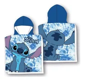 Okrycia kąpielowe dla dzieci - Ręcznik plażowy dziecięcy poncho 55x110 Lilo Stitch boy niebieski - miniaturka - grafika 1