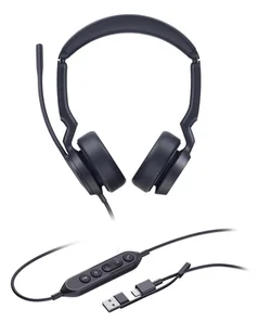 Yealink UH44 Dual UC USB-C/A  Czarny - Słuchawki - miniaturka - grafika 1