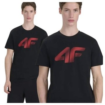 Koszulka 4F Męska T-shirt Bawełniany Podkoszulek Sportowy Na Co Dzień