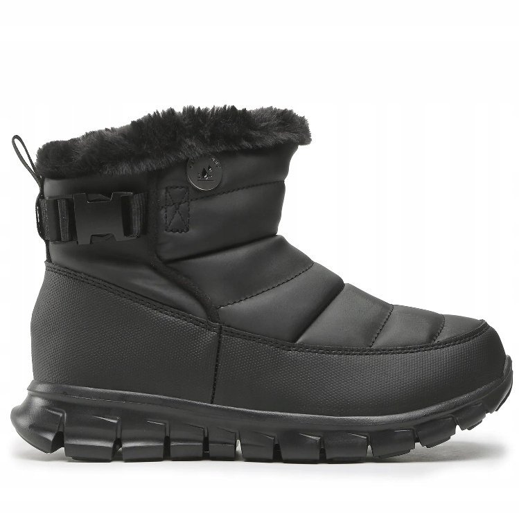 SKECHERS NOCTURNE ŚNIEGOWCE DAMSKIE NA ZIMĘ CZARNE CIEPŁE 36 JKB