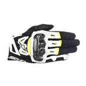 Rękawice motocyklowe - Rękawice Motocyklowe Alpinestars SMX-2 Air Carbon V2 Czarny/Biały/ŻółtyM - miniaturka - grafika 1