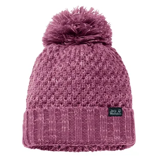 Damska Czapka zimowa JACK WOLFSKIN HIGHLOFT KNIT CAP WOMEN 1908011-2094 – Fioletowy - Czapki damskie - miniaturka - grafika 1