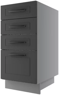 Bergamo Szafka Dolna D4M/40 Metabox Grafit Mat - Meble kuchenne - miniaturka - grafika 1