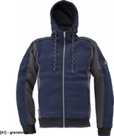 Odzież robocza - CERVA DAYBORO - męska bluza, kaptur, odblaskowe elementy, 55% bawełna, 45% poliester - ciemnobrązowy XXL - miniaturka - grafika 1