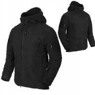 Bluzy męskie - CIEPŁY POLAR GRUBA BLUZA PATRIOT POLAROWA TAKTYCZNA Z KAPTUREM CZARNA XL - miniaturka - grafika 1