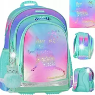 Plecaki szkolne i tornistry - PLECAK SZKOLNY TORNISTER KLASA 1-3 Z KOTKIEM HOLO OMBRE KOT KOTEK KITTY - miniaturka - grafika 1