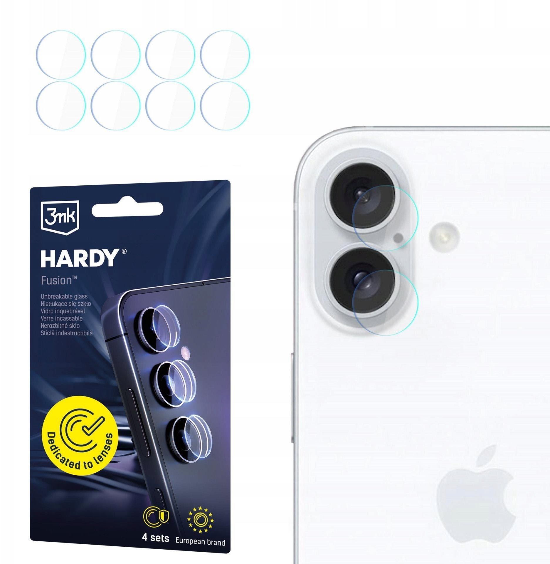 Apple iPhone 16 - 3mk Hardy Fusion Lens Protection