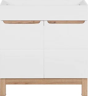Elior Szafka pod umywalkę Marsylia 3X 80 cm - Biały połysk - Szafki łazienkowe - miniaturka - grafika 1