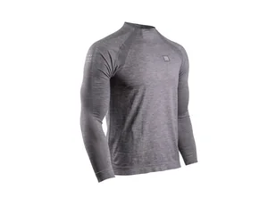 COMPRESSPORT Koszulka biegowa z długim rękawem TRAINING TSHIRT szara - Koszulki sportowe męskie - miniaturka - grafika 5