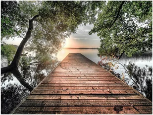 Obraz Canvas Lake Bride 85 x 113 cm - Obrazy i zdjęcia na płótnie - miniaturka - grafika 1