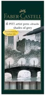 Długopisy - Faber Castell Pitt Artist Pen Grey 6 kolorów WIKR-1035787 - miniaturka - grafika 1