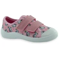 Buty dla dziewczynek - Różowe trampki dla dziewczynki do przedszkola szkoły Befado 772X011 Tim - miniaturka - grafika 1