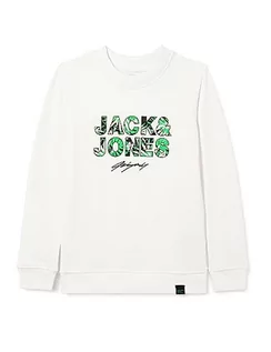 Bluzy dla chłopców - Jack & Jones Junior Bluza chłopięca Jortulum Branding Sweat Crew Neck Jnr Jortulum, Navy Blazer, 176, granatowy blezer, 176 - grafika 1