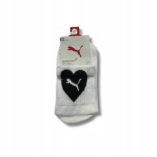 Puma Skarpety Heart Quarter 2-Pack 93877202 R 39-42 - Skarpetki damskie - miniaturka - grafika 1