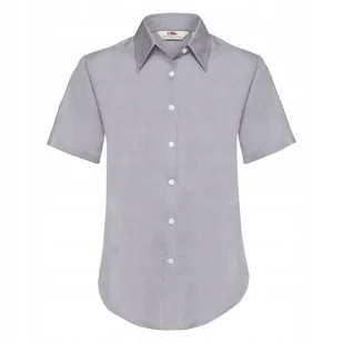 Koszula damska z krótkim rękawem Oxford Oksfordzki Szary r. XL - Koszule damskie - miniaturka - grafika 1