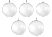 Bombki - KULA BOMBKA AKRYLOWA 5 SZTUK 10CM AB-10 - miniaturka - grafika 1