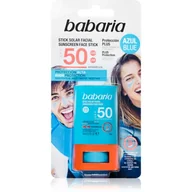 Balsamy i kremy do opalania - Krem do ochrony przeciwsłonecznej Babaria Sunscreen Face Stick SPF50 20 ml (8410412490276) - miniaturka - grafika 1