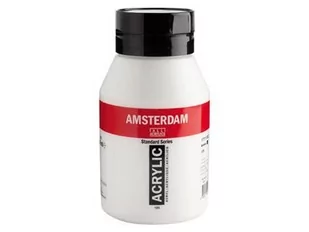 Talens Amsterdam, farba akrylowa, 1000 ml, Biel tytanowa - Przybory szkolne - miniaturka - grafika 2