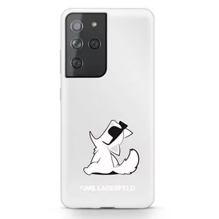 Karl Lagerfeld KLHCS21LCFNRC S21 Ultra G998 hardcase transparent Choupette Fun KF000521 - Etui i futerały do telefonów - miniaturka - grafika 1