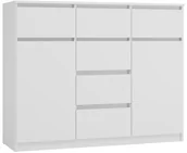 Komody - Biała Skandynawska Komoda Z Szufladami F3-B33 - miniaturka - grafika 1