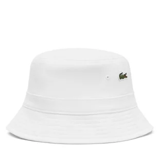 Kapelusz Lacoste RK2056 Biały - Czapki damskie - miniaturka - grafika 1