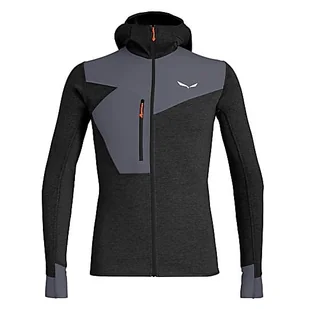 Męska bluza Salewa Puez 2 Dry M L/S Hood Fz Tee Rozmiar: L / Kolor: czarny - Bluzy sportowe męskie - miniaturka - grafika 1