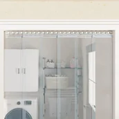 Zasłony - vidaXL Szyna montażowa, srebrna, 1 m, stal nierdzewna - miniaturka - grafika 1