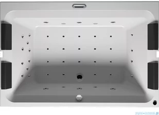 Riho Limited Olivia wanna prostokątna 180x120cm z hydromasażem THERMAE LINE lewa B064004005 - Wanny z hydromasażem - miniaturka - grafika 1