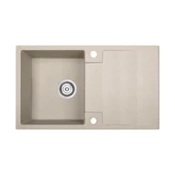Zlewozmywaki - Kuchinox Rab zlewozmywak granitowy 76x44 cm beżowy SBF411Y - miniaturka - grafika 1