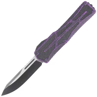 Nóż automatyczny OTF Heretic Colossus SE Breakthrough Purple Aluminum, Two Tone Black Battleworn MagnaCut by Tony Marfione Jr. - Noże - miniaturka - grafika 1
