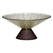 Miski i półmiski - Zielono-brązowa szklana misa na owoce ø 25 cm Bonbon – Hübsch - miniaturka - grafika 1