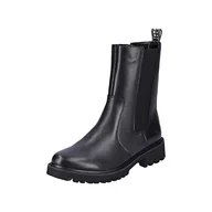 Kozaki damskie - Remonte Damskie kozaki D8685 Chelsea, czarny 01, 38 EU - miniaturka - grafika 1