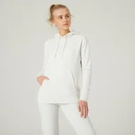 Bluzy sportowe damskie - Bluza z kapturem damska Nyamba Gym & Pilates 500 Essentials - miniaturka - grafika 1