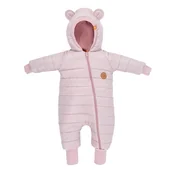 Kombinezony dla dzieci - Kombinezon zimowy dla dziecka MROZEK z uszami misia różowy - miniaturka - grafika 1