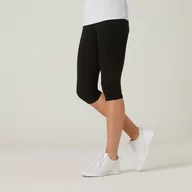 Spodnie sportowe damskie - Legginsy krótkie fitness damskie Nyamba 500 slim - miniaturka - grafika 1