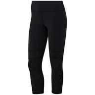 Spodnie sportowe damskie - Legginsy damskie Reebok  Lux 3/4 Tight 2 Black S - miniaturka - grafika 1