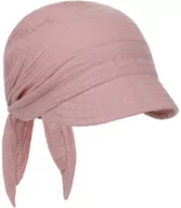 Czapki męskie - Bandana z Daszkiem Musselin GOTS by Gebeana, brudny róż, One Size - miniaturka - grafika 1