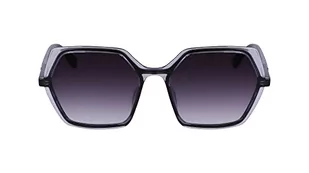 KARL LAGERFELD Damskie okulary przeciwsłoneczne KL6083S, czarne/szare, jeden rozmiar, Czarny/Szary, Rozmiar uniwersalny - Okulary przeciwsłoneczne - miniaturka - grafika 1