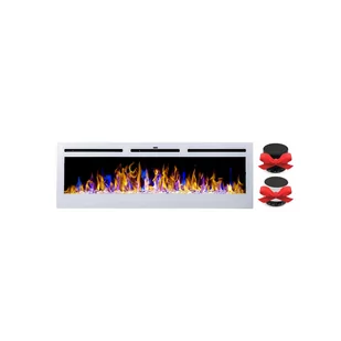 Kominek Elektryczny Ścienny Led 91,5CM Majestic - Kominki elektryczne - miniaturka - grafika 1