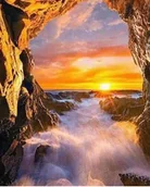 Malowanie po numerach - Norimpex, Diamentowa Mozaika, Grota Nad Morzem - miniaturka - grafika 1